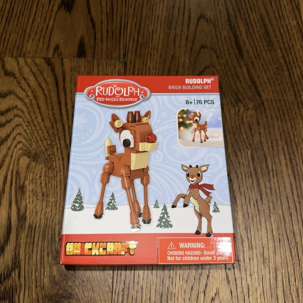 BRICKCRAFT RUDOLPH THE RED-NOSED REINDEER / RUDOLPH BRICK BUILDING‎ SET-76 PCS